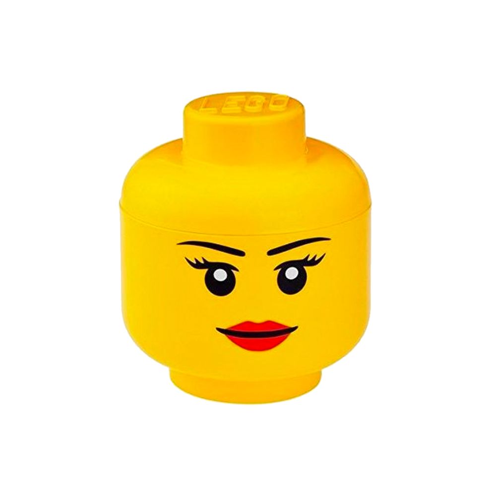 Beroemdheid Afstudeeralbum bijvoorbeeld Lego Opbergbox Hoofd Girl Groot met naam - Suikerzoentje