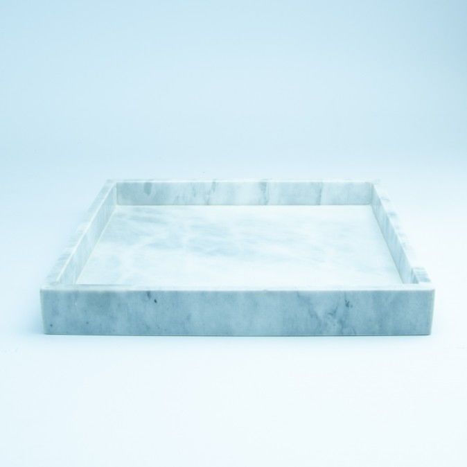 Marmeren 30x30x4 cm - wit Suikerzoentje